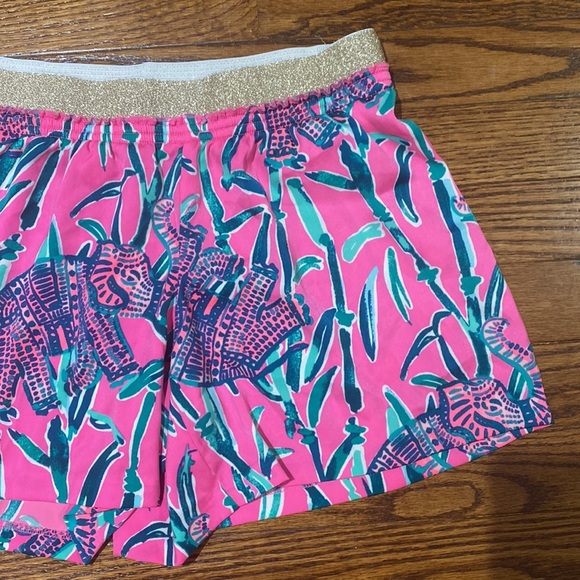 Lilly Pulitzer Rylan Shorts Elephant Mandevilla Pink Extra Lucky - Picture 5 of 11
